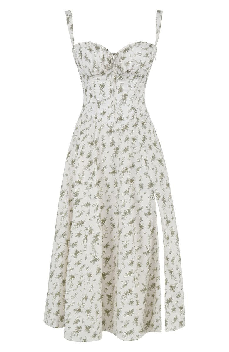 Vestido Midi Estampado con Tirantes para Mujer