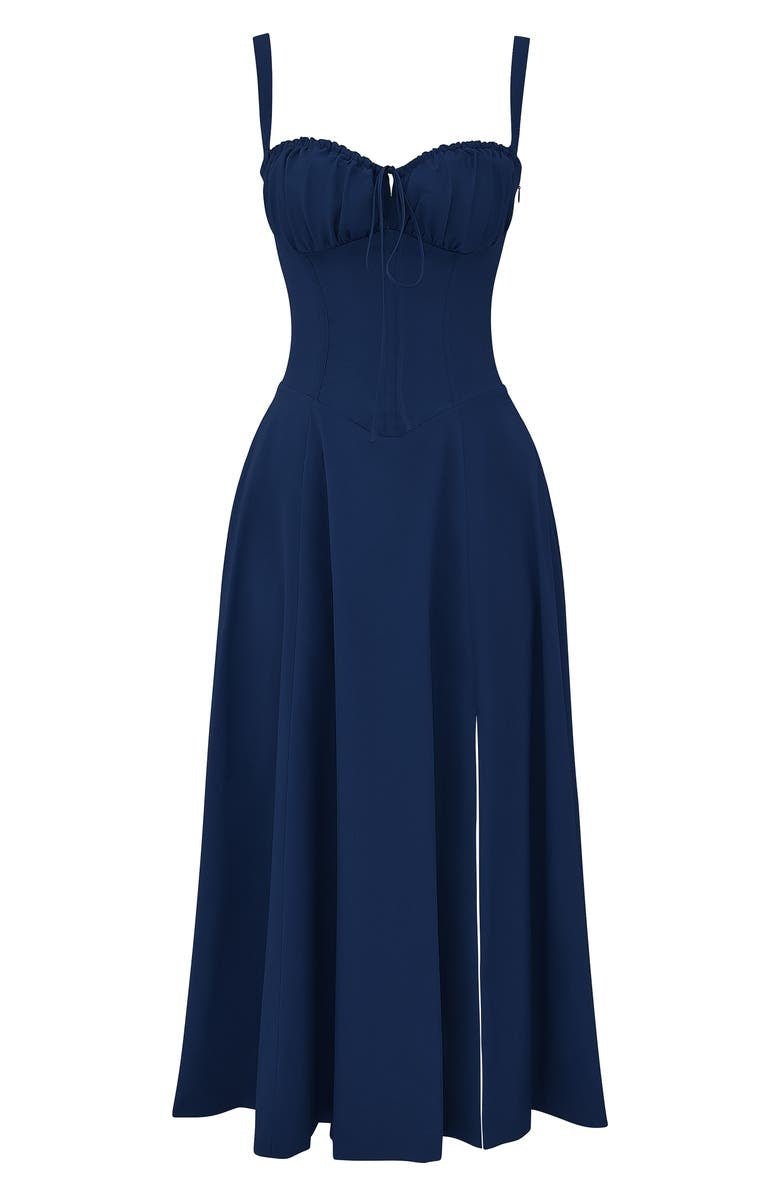 Vestido Midi Estampado con Tirantes para Mujer