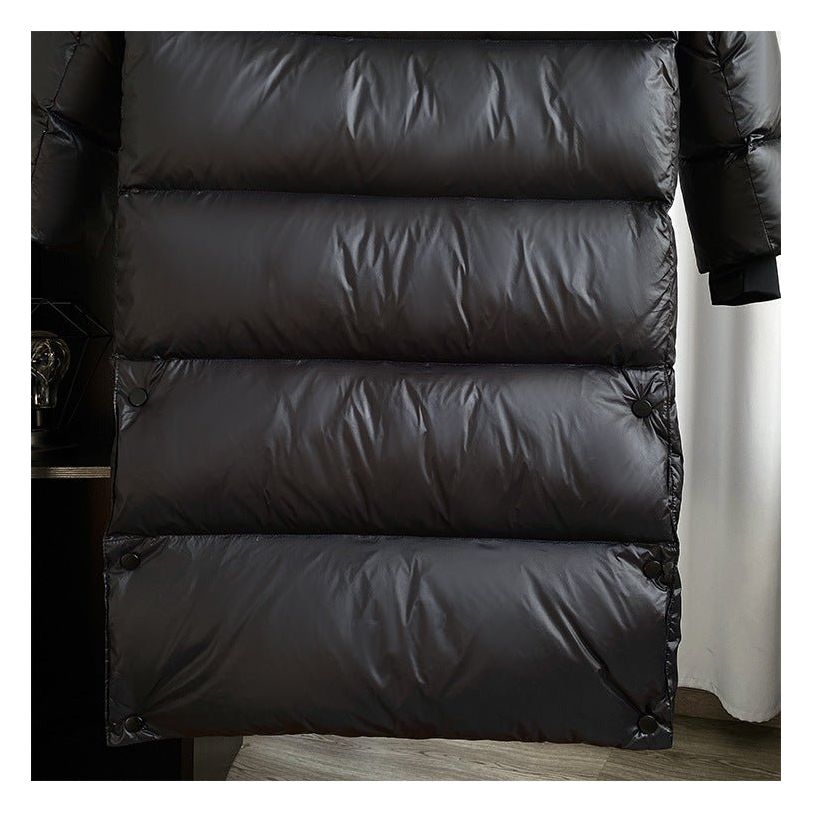 Abrigo Puffer Largo con Capucha para Mujer