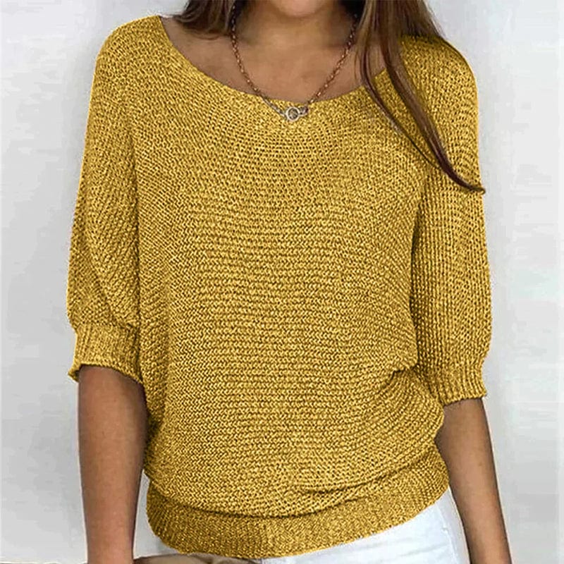 Sweater de Tres Cuartos de Manga para Mujer