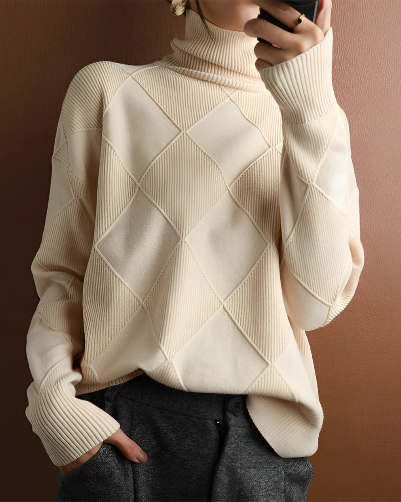 Suéter de Cuello Alto para Mujer