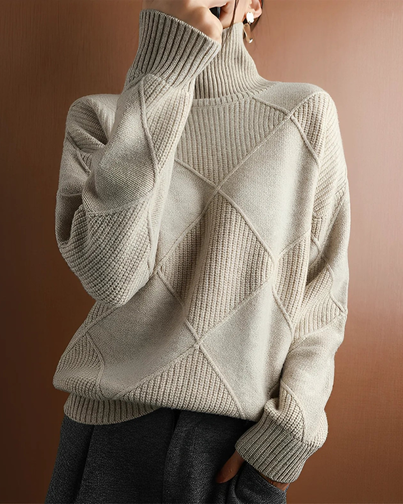 Suéter de Cuello Alto para Mujer