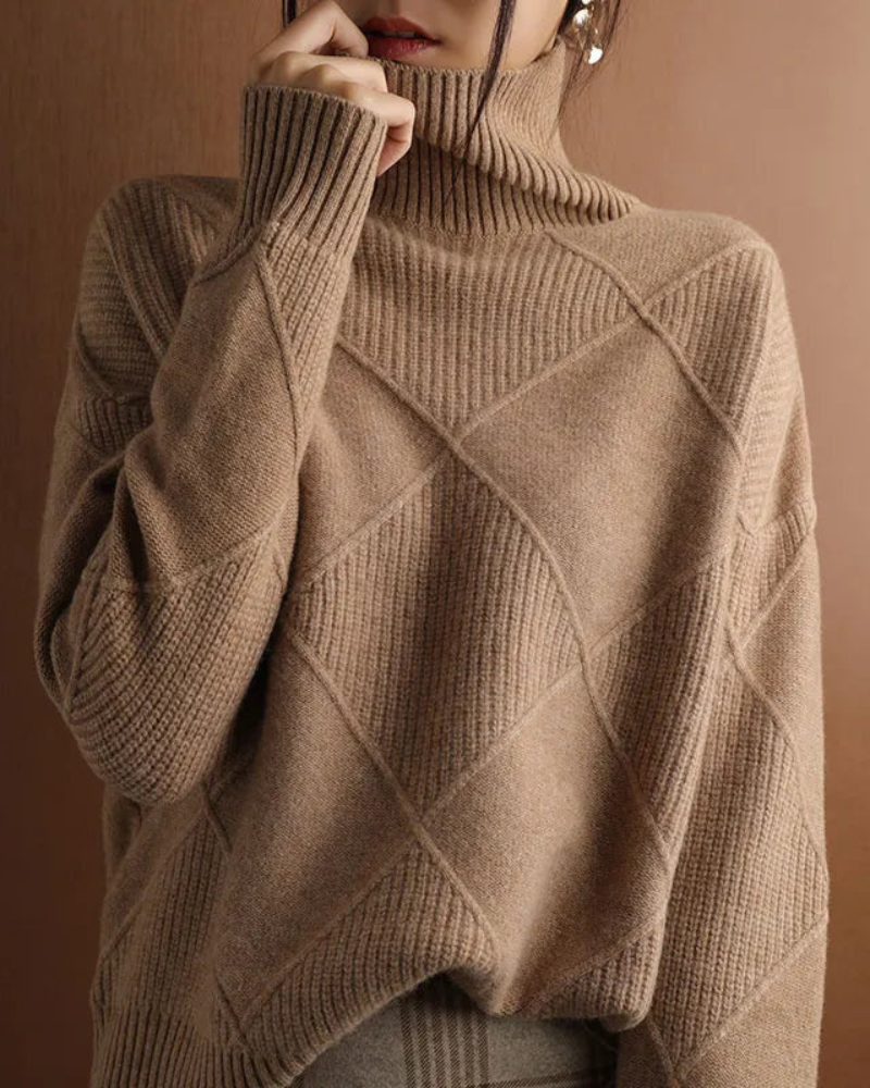 Suéter de Cuello Alto para Mujer