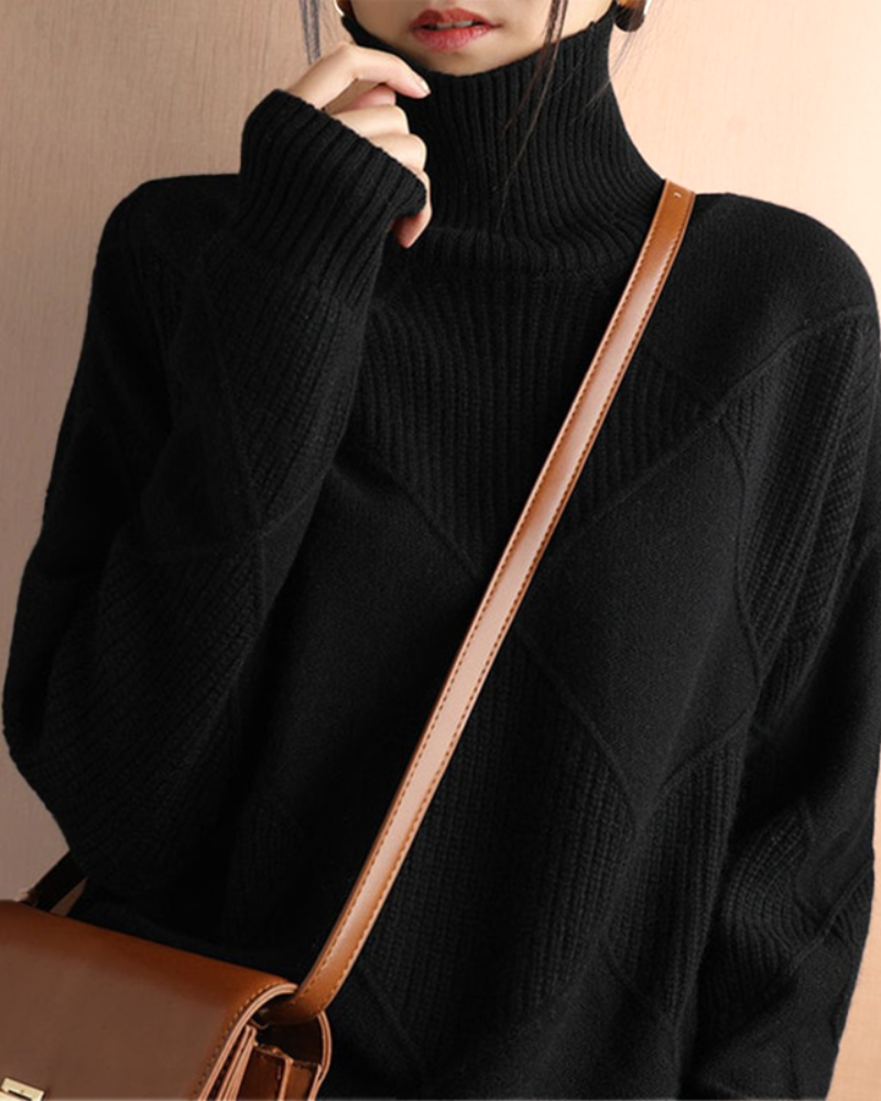 Suéter de Cuello Alto para Mujer