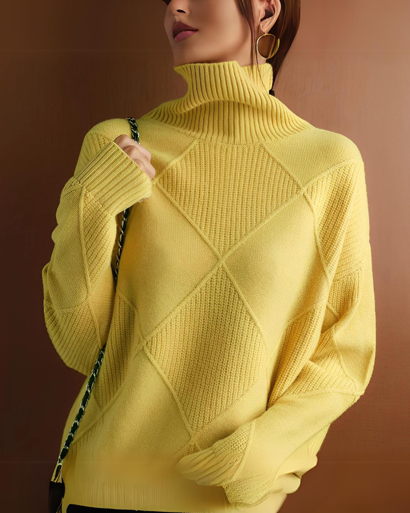 Suéter de Cuello Alto para Mujer