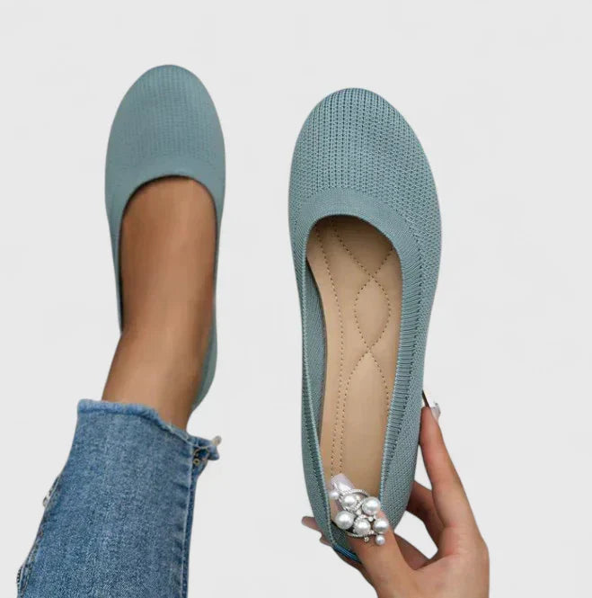 Zapatos Planos con Punta Redonda y Diseño Slip-On para Mujer | Ideal para el Día a Día