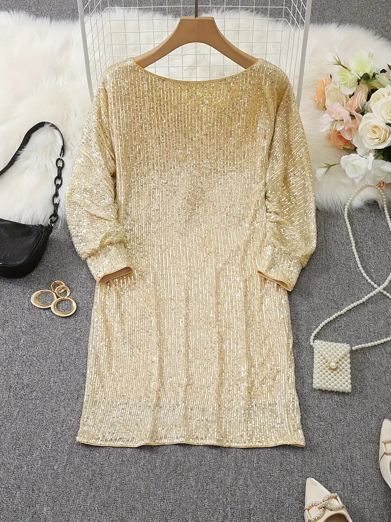 Vestido de Fiesta con Lentejuelas para Mujeres
