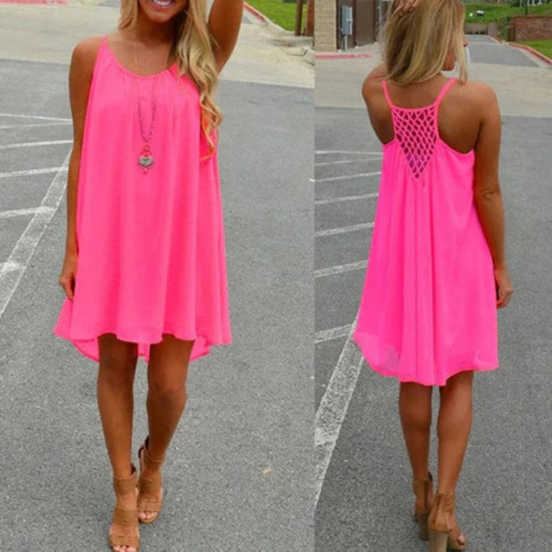 Vestido de Playa sin Mangas para Mujer