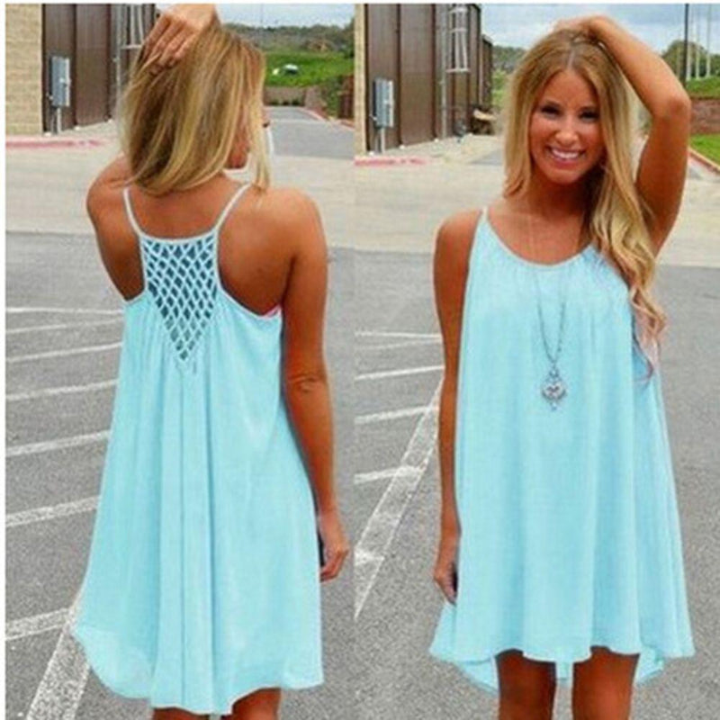 Vestido de Playa sin Mangas para Mujer