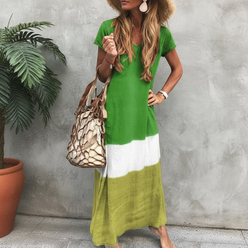 Vestido Maxi Multicolor Bohemio para Mujer