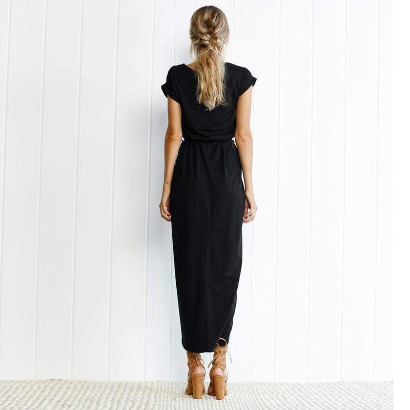 Vestido Maxi Largo de Poliéster para Mujer