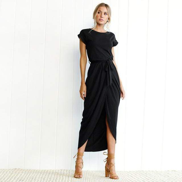 Vestido Maxi Largo de Poliéster para Mujer