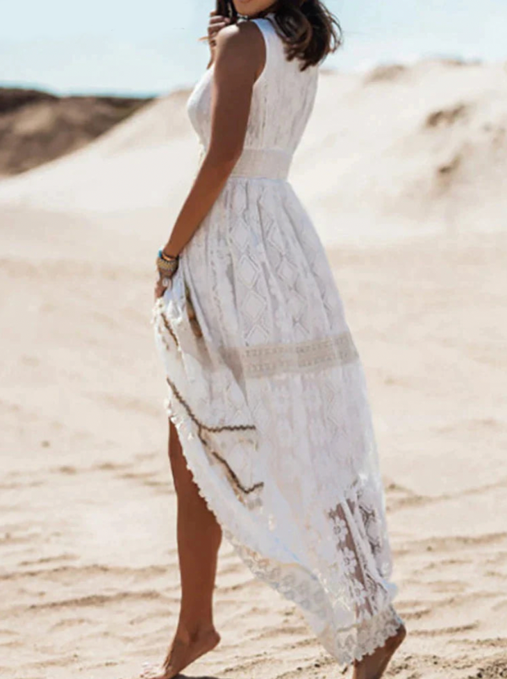 Vestido Sundress de Encaje Boho para Mujer
