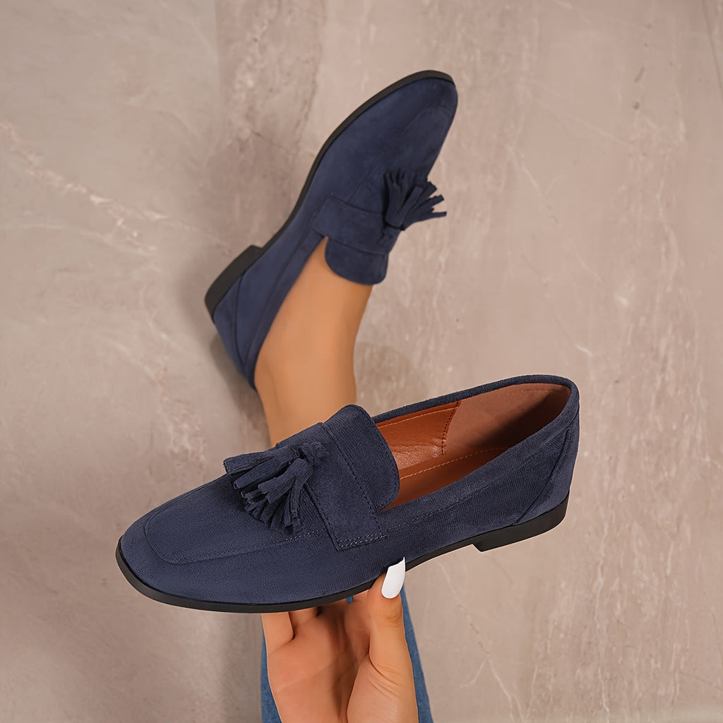 Mocasines de Suela Baja con Borlas para Mujer