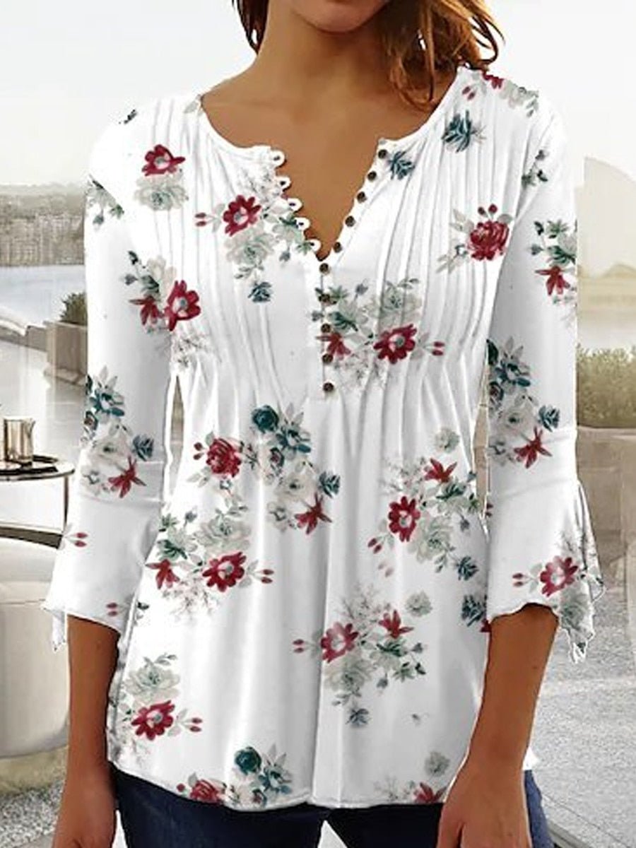 Casual Printed Blouse for Women