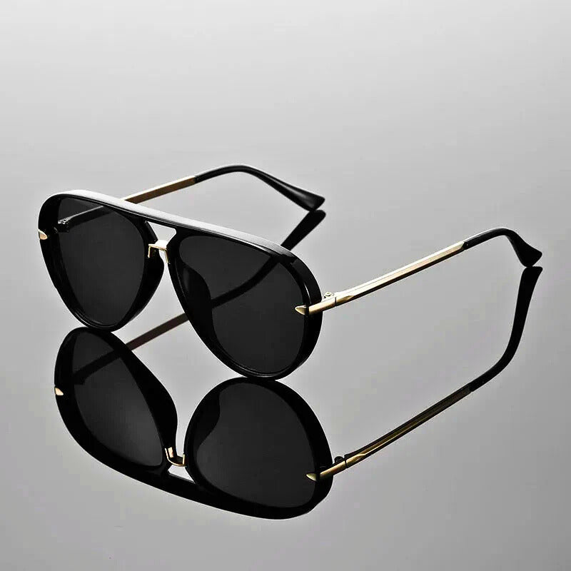 Gafas de Sol Aviador con Diseño de Doble Puente para Mujer