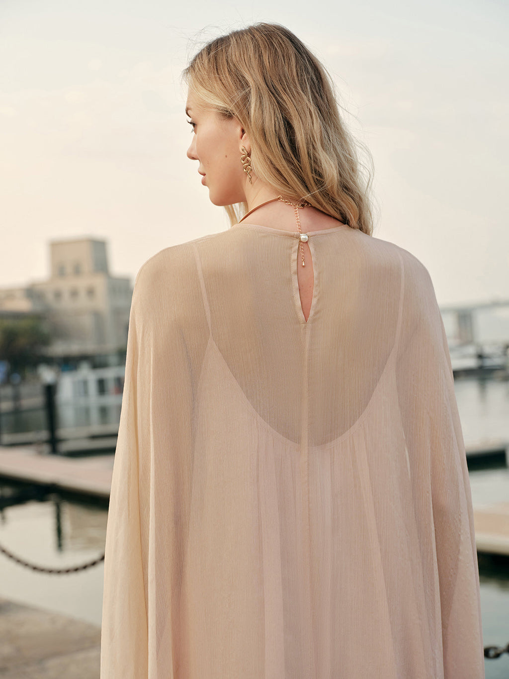 Layered Chiffon Dress for Women