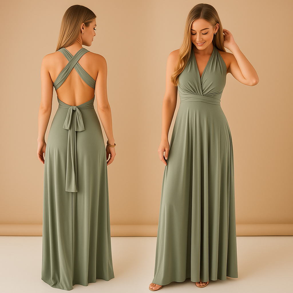 Vestido Largo Convertible para Mujer