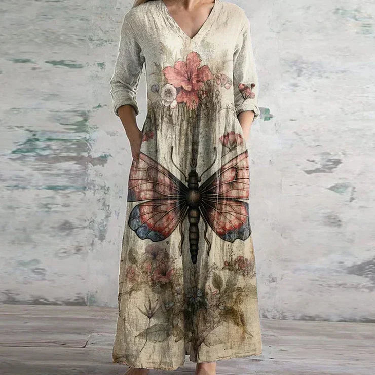 Vestido Maxi Estampado para Mujeres