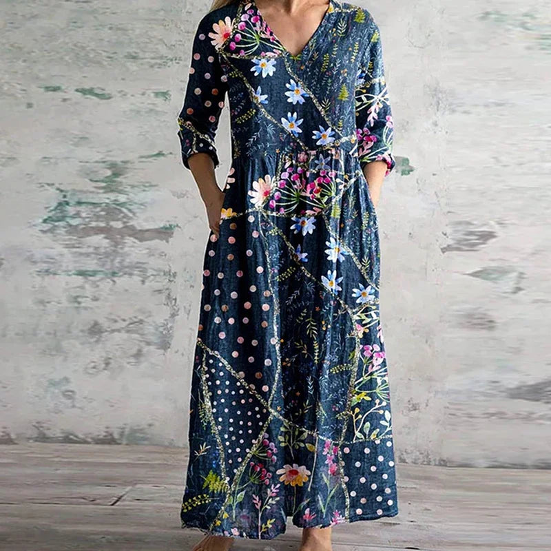 Vestido Maxi Estampado para Mujeres