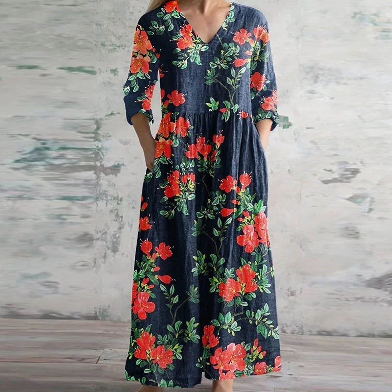 Vestido Maxi Estampado para Mujeres