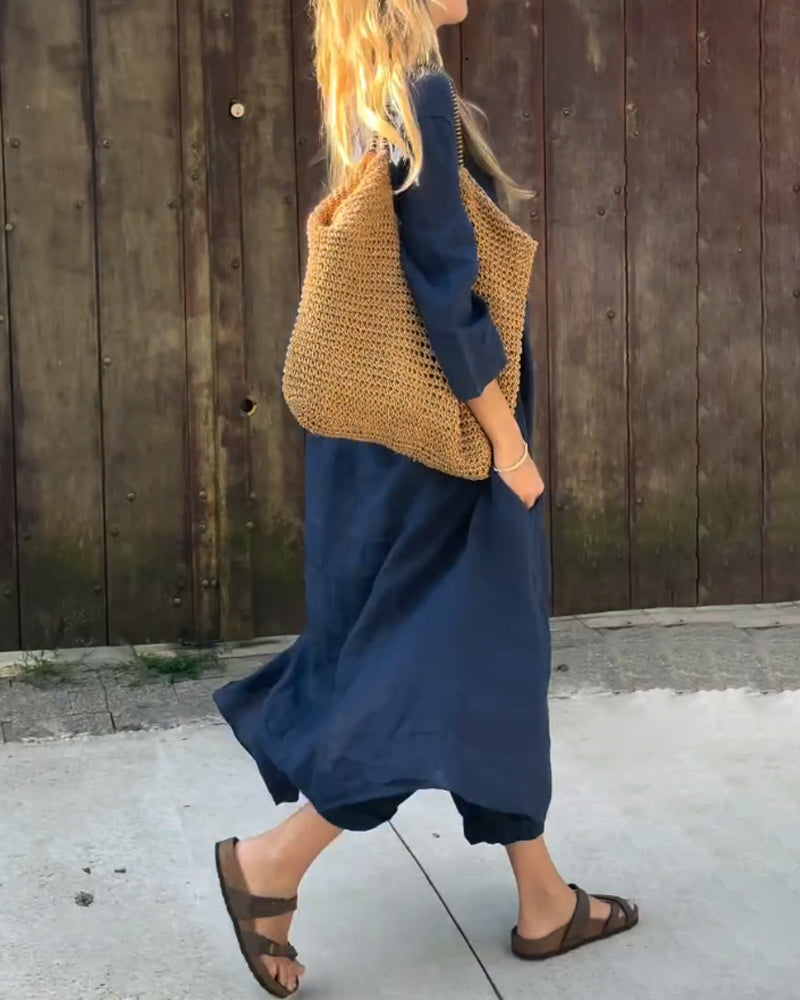 Pantalón y Top Casual de Manga Larga para Mujeres