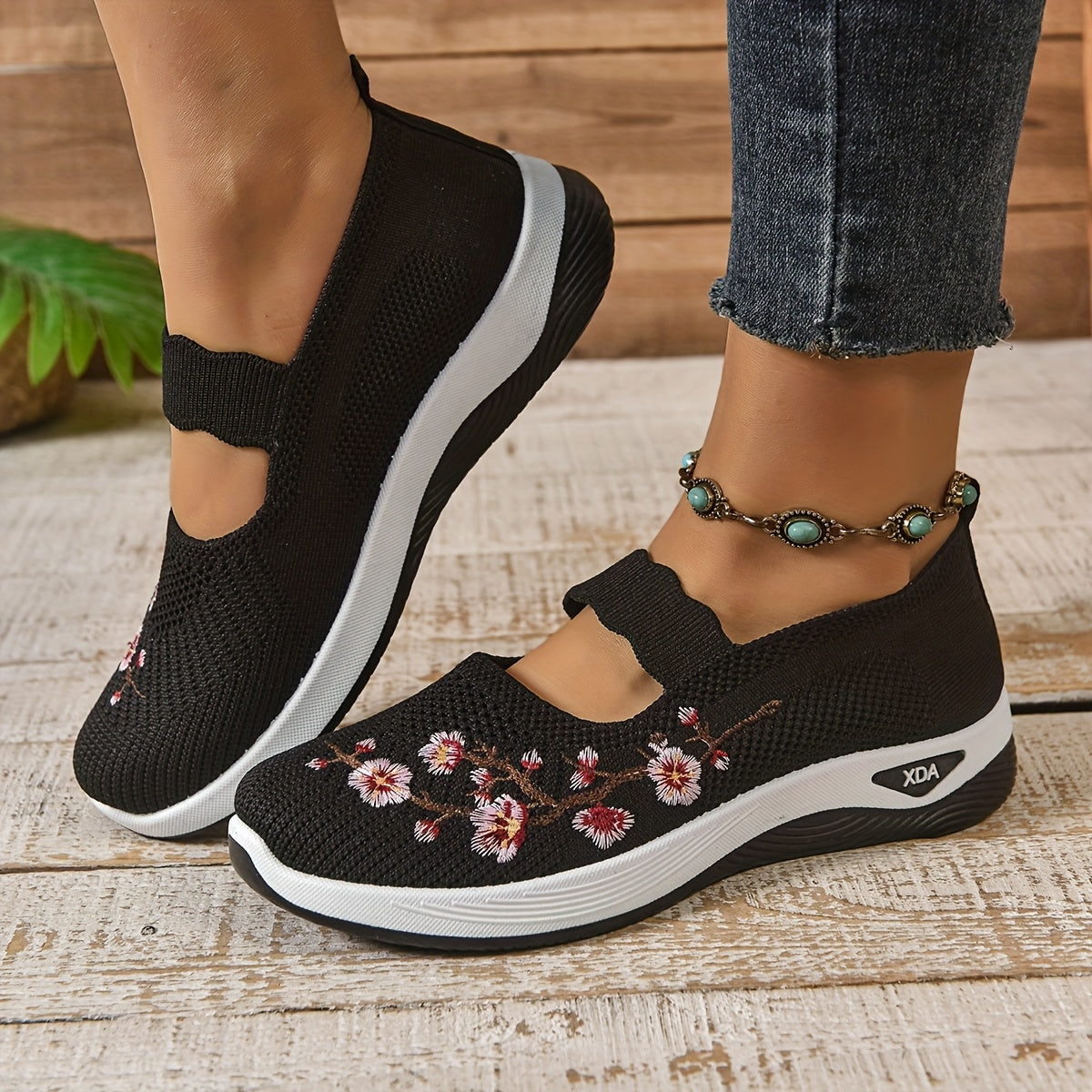 Zapatos cómodos de malla para mujer