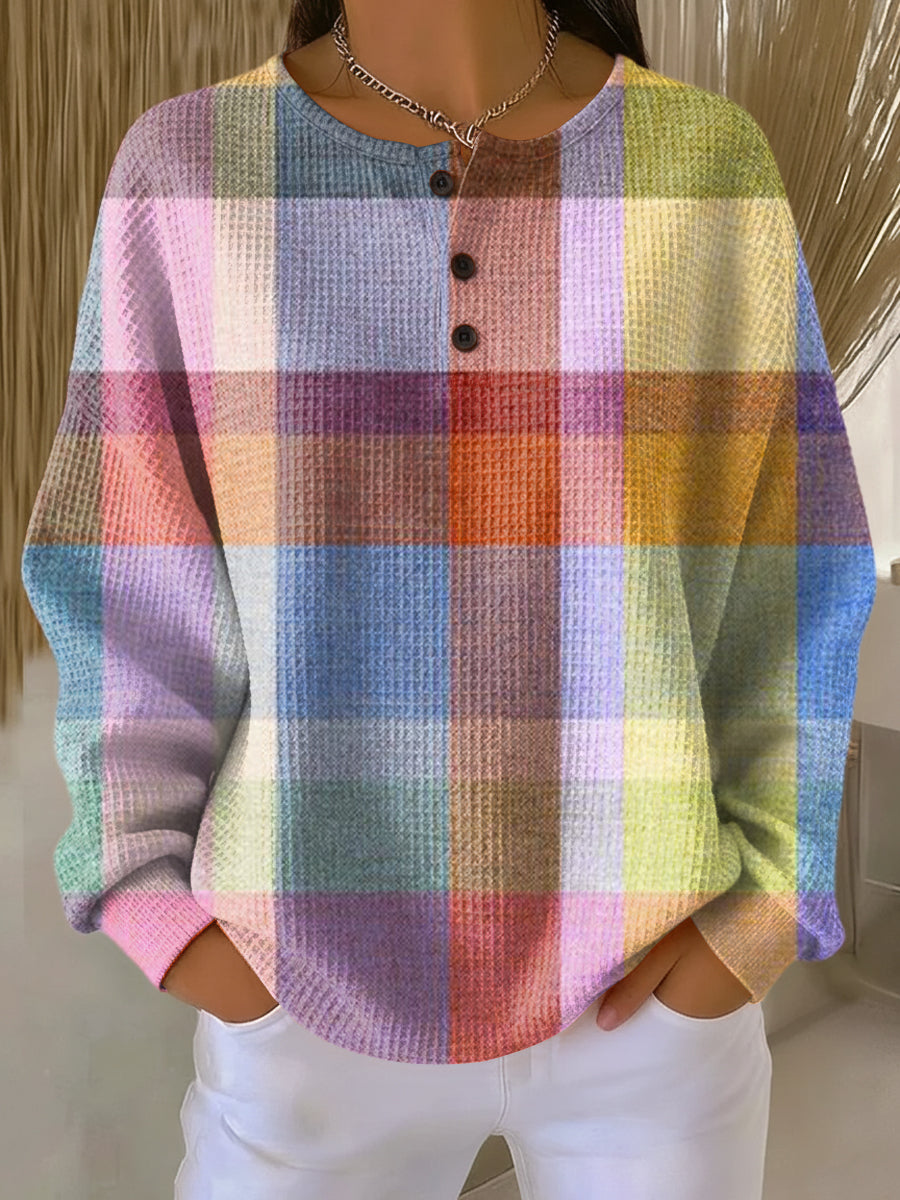 Jersey de Punto Waffle para Mujer