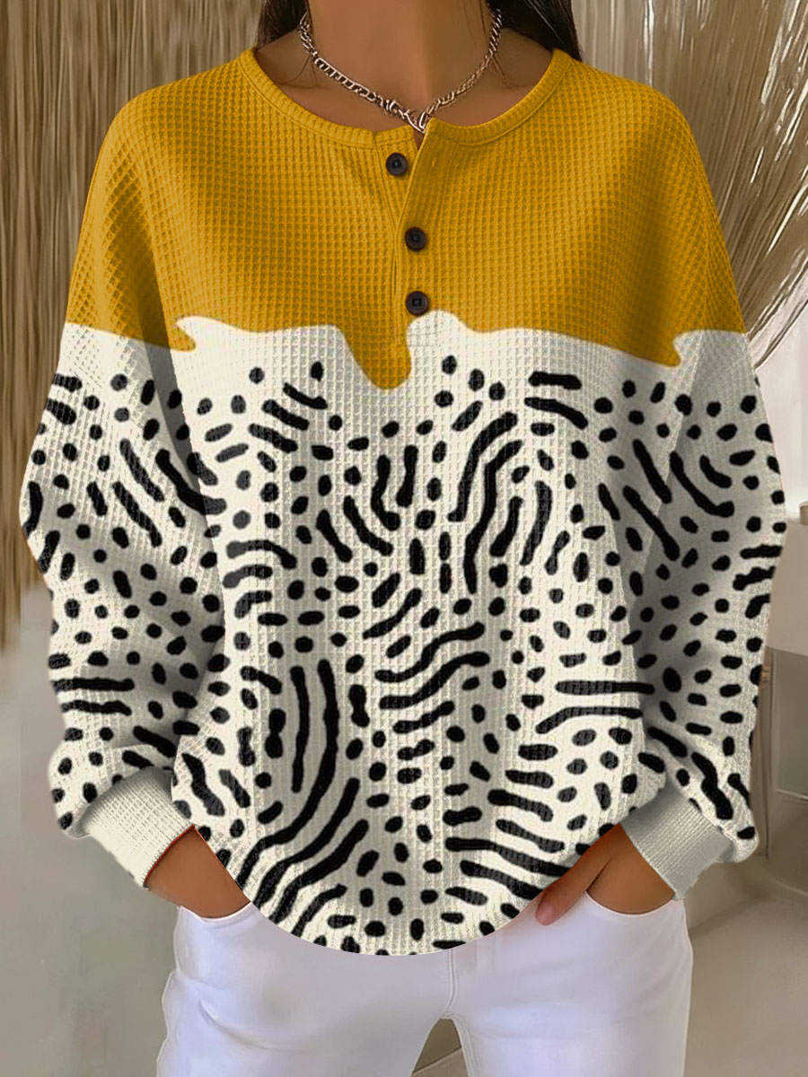 Jersey de Punto Waffle para Mujer