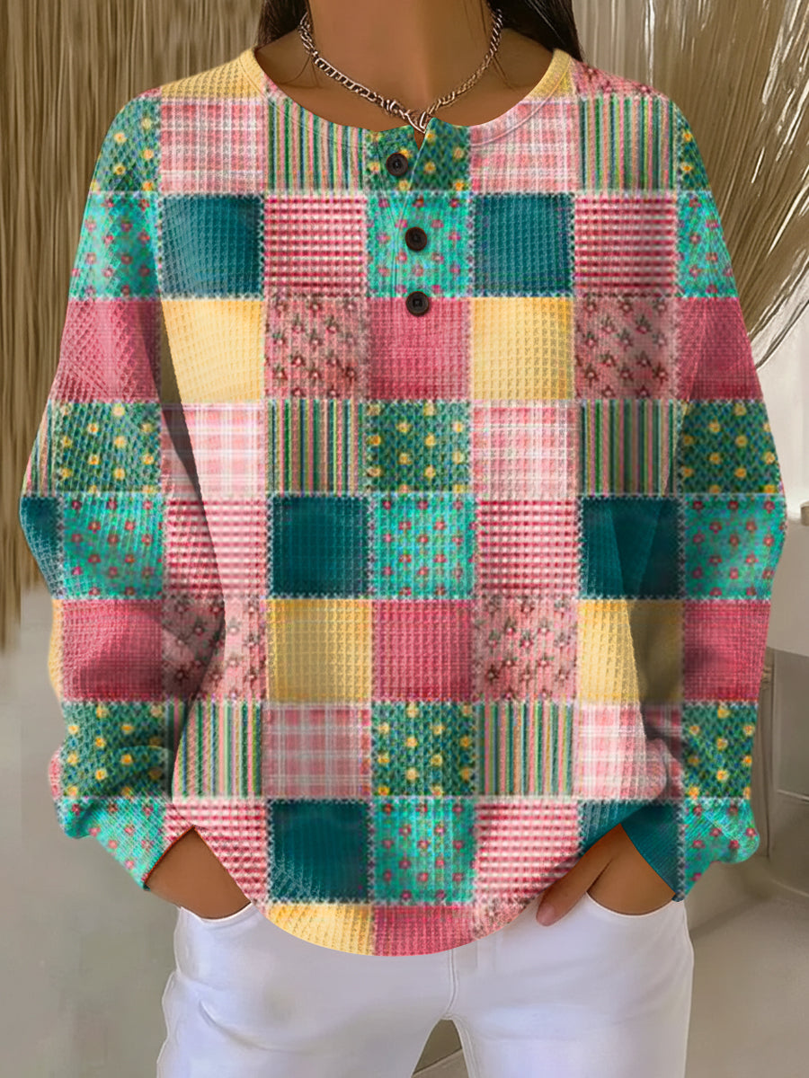 Jersey de Punto Waffle para Mujer