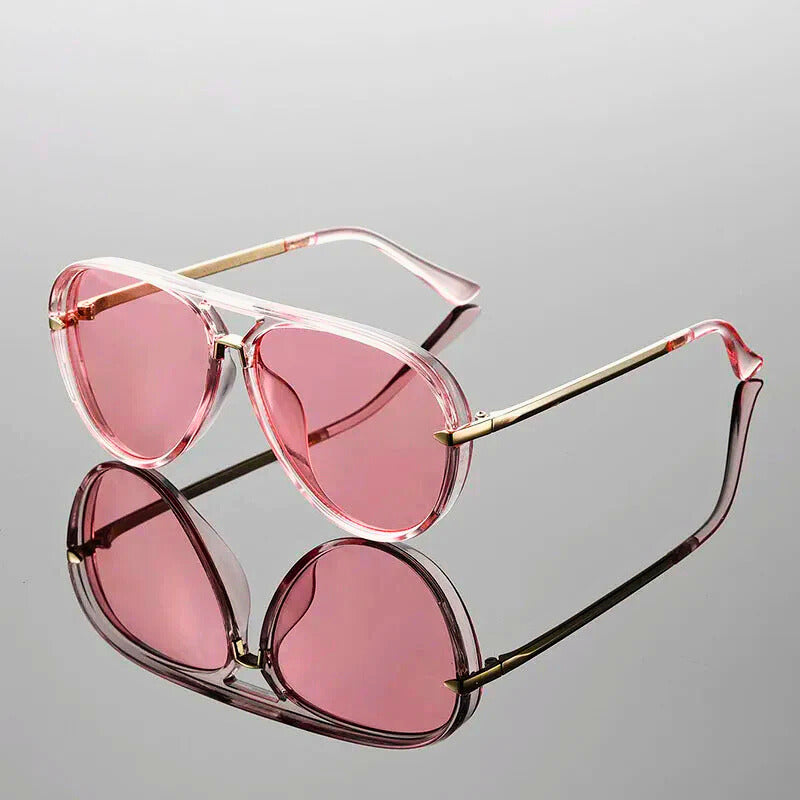 Gafas de Sol Aviador con Diseño de Doble Puente para Mujer
