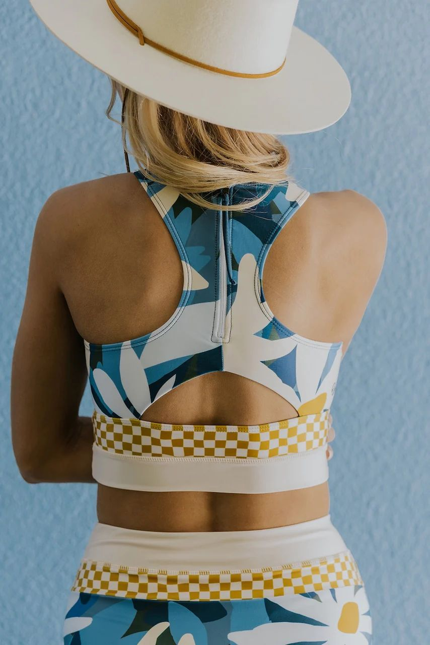 High-Waisted Bikini and Sports Top for Women