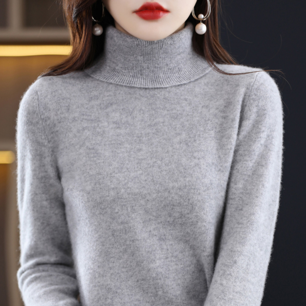 Mock Neck Sweater for Women
