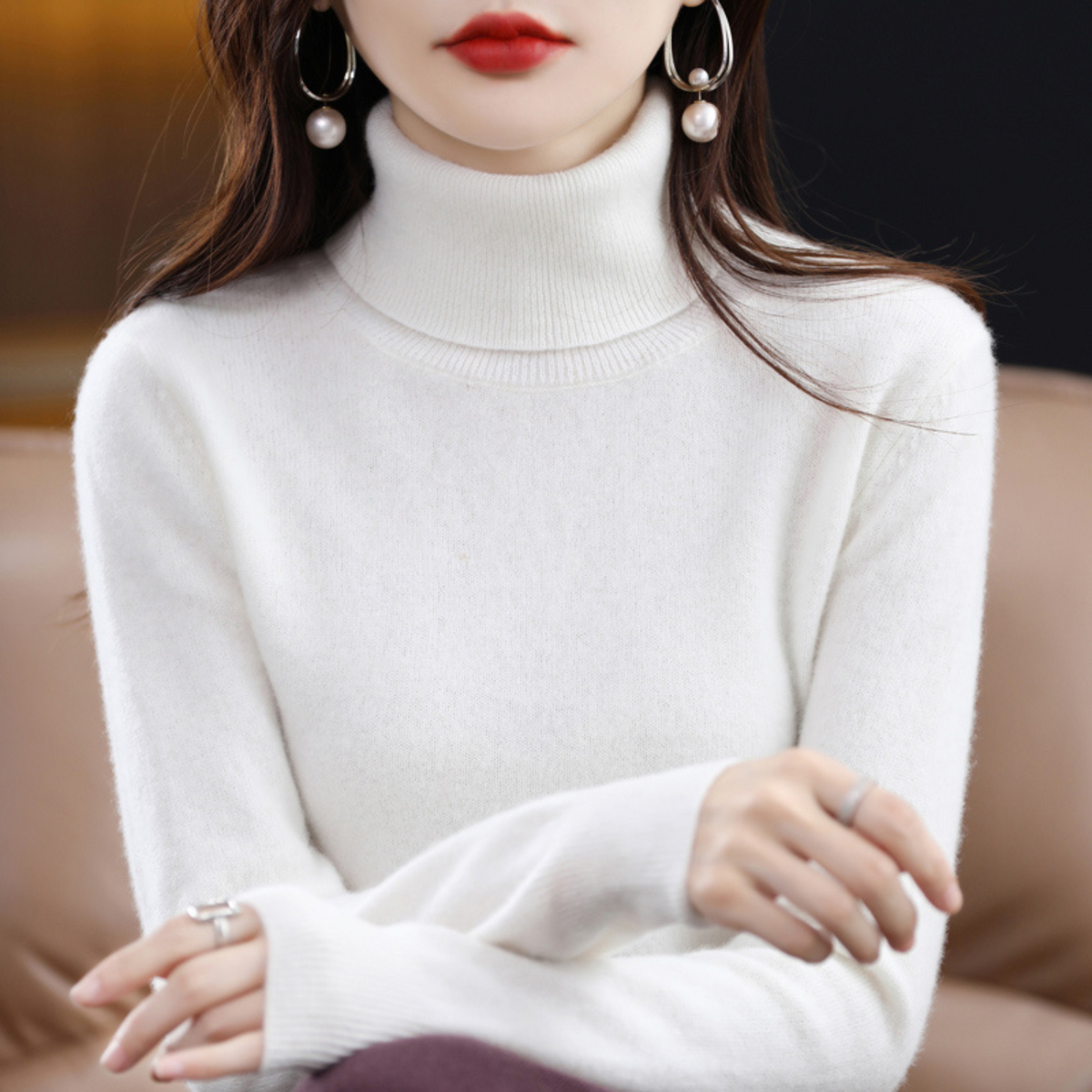 Mock Neck Sweater for Women