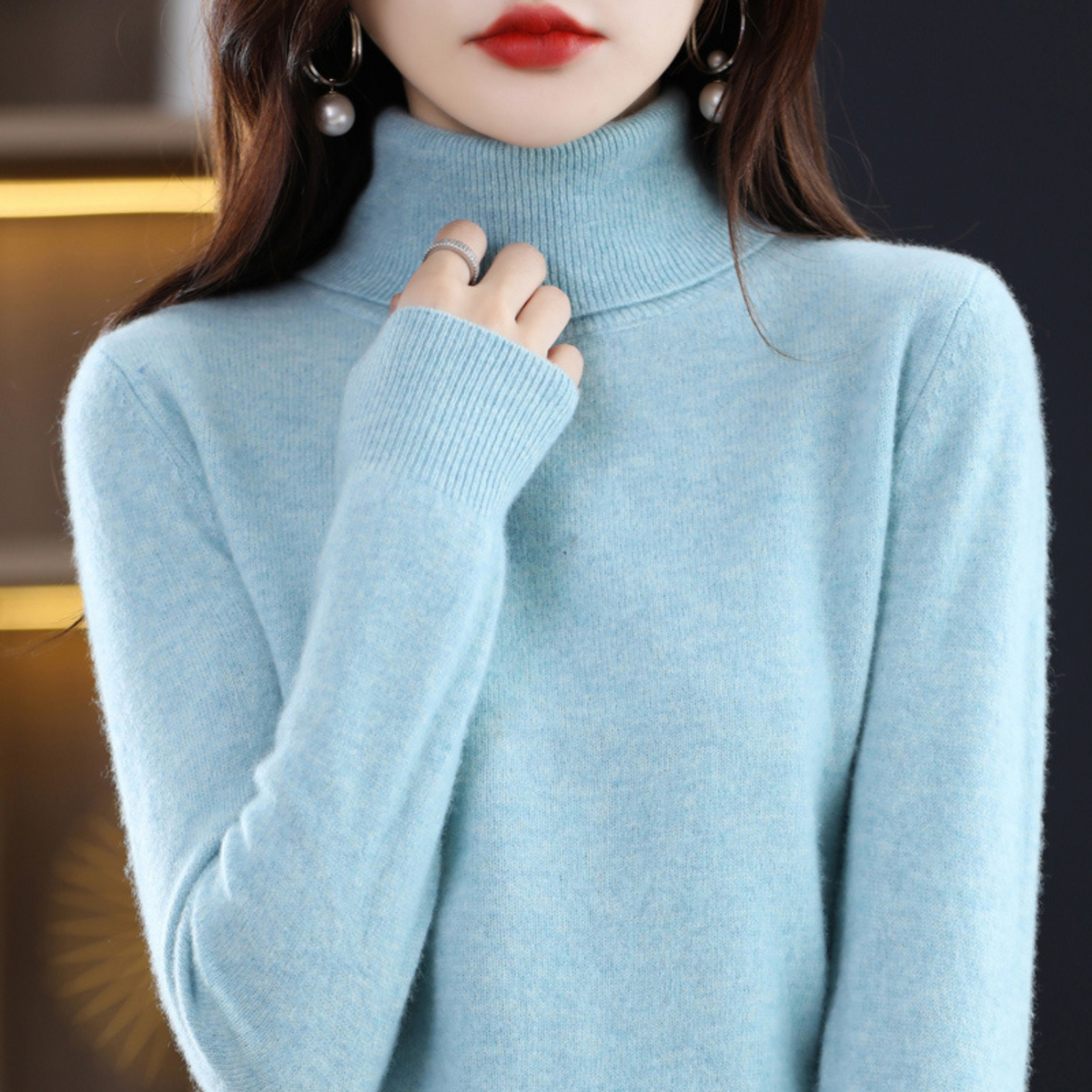 Mock Neck Sweater for Women
