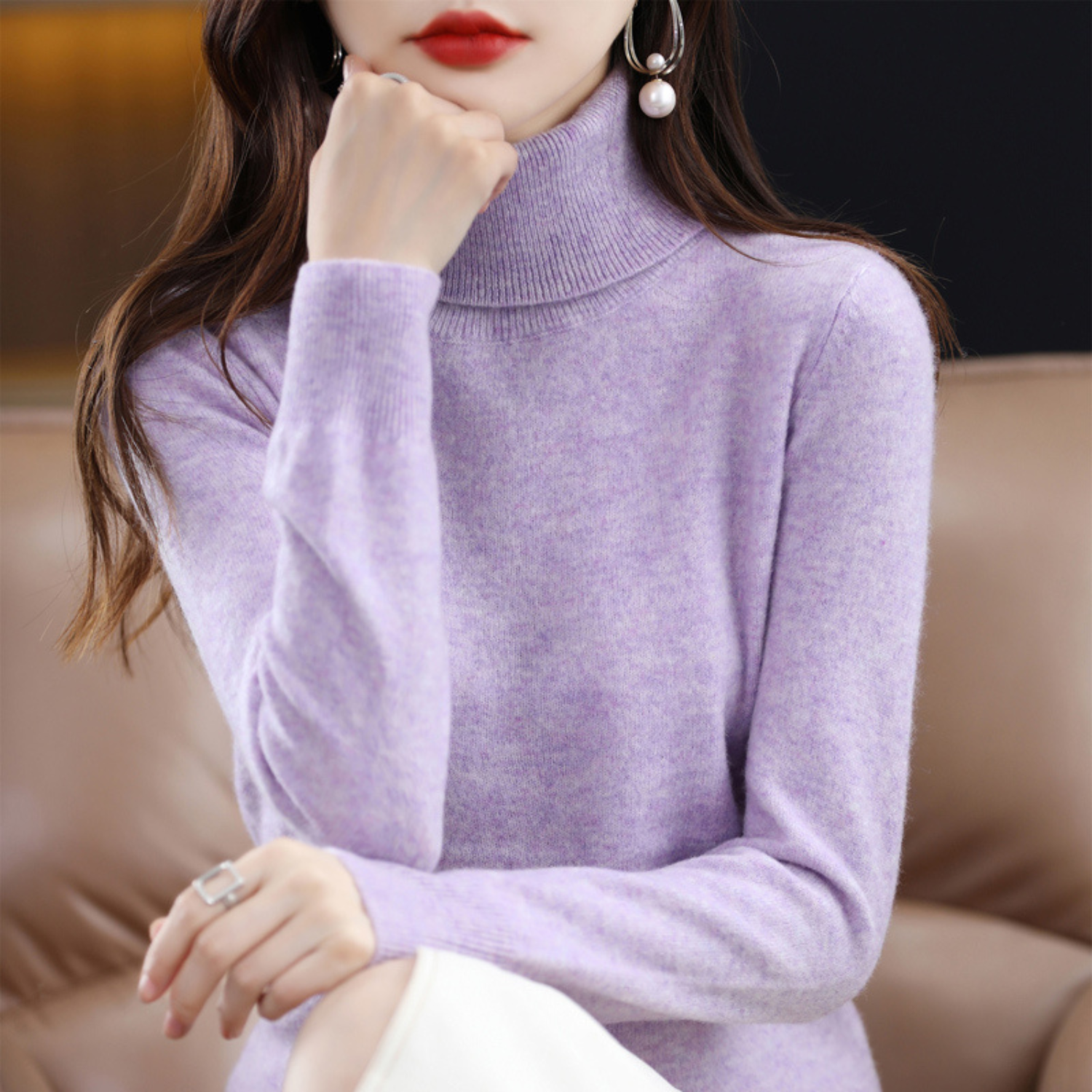 Mock Neck Sweater for Women
