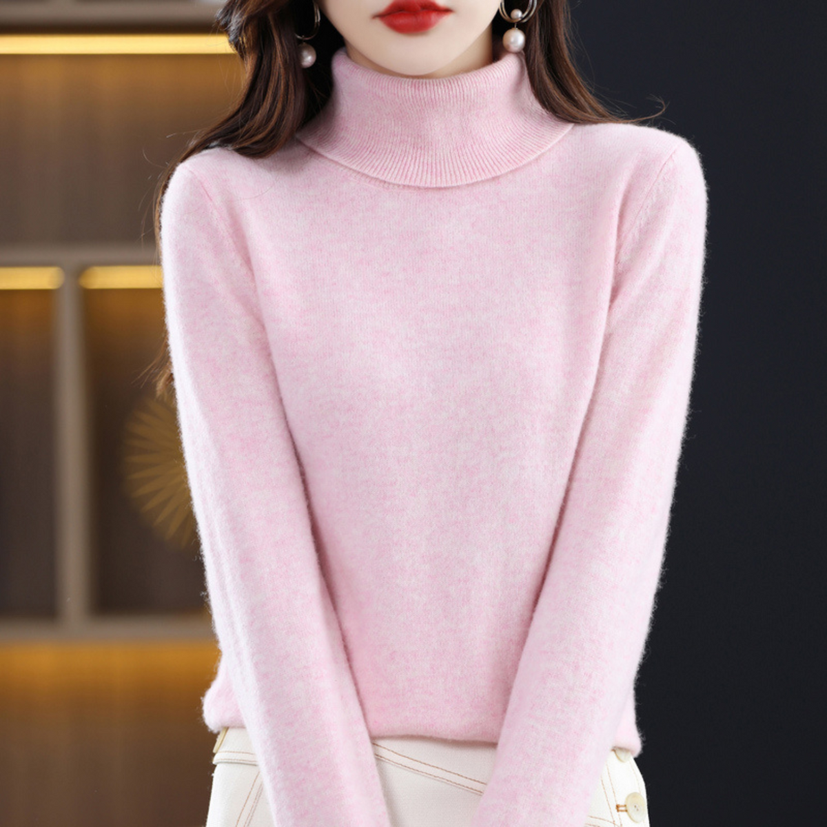 Mock Neck Sweater for Women