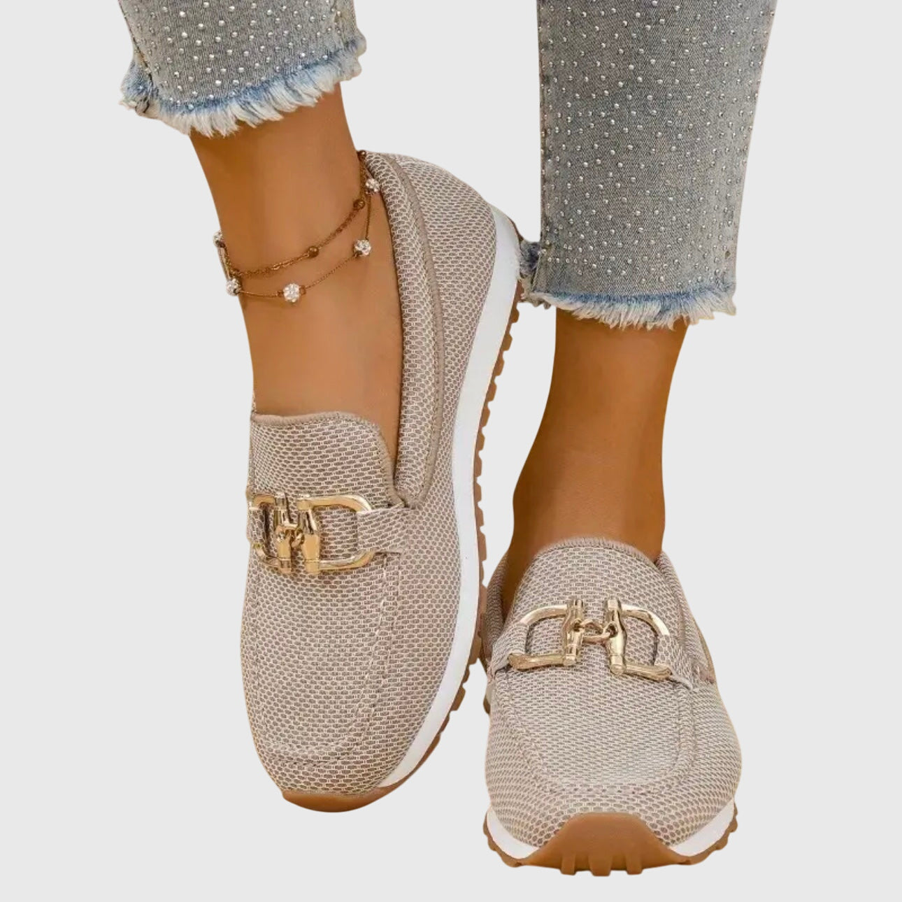 Mocasines ortopédicos de lona para Mujer