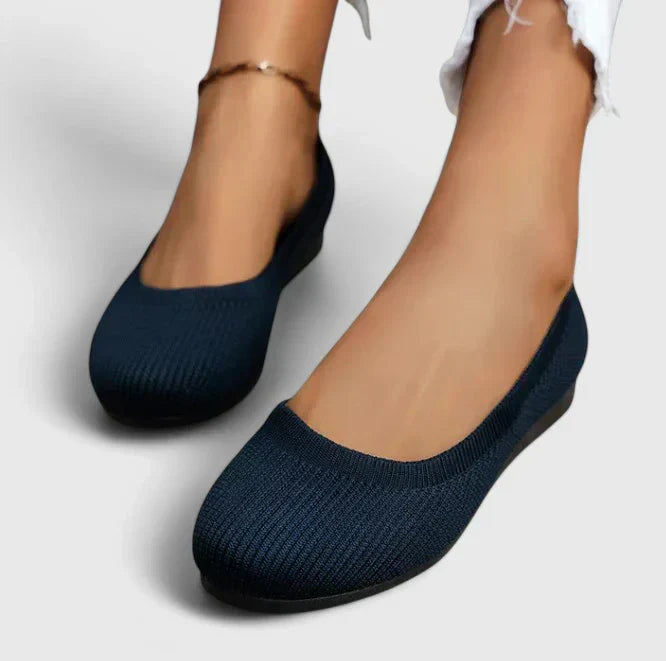 Zapatos Planos con Punta Redonda y Diseño Slip-On para Mujer | Ideal para el Día a Día