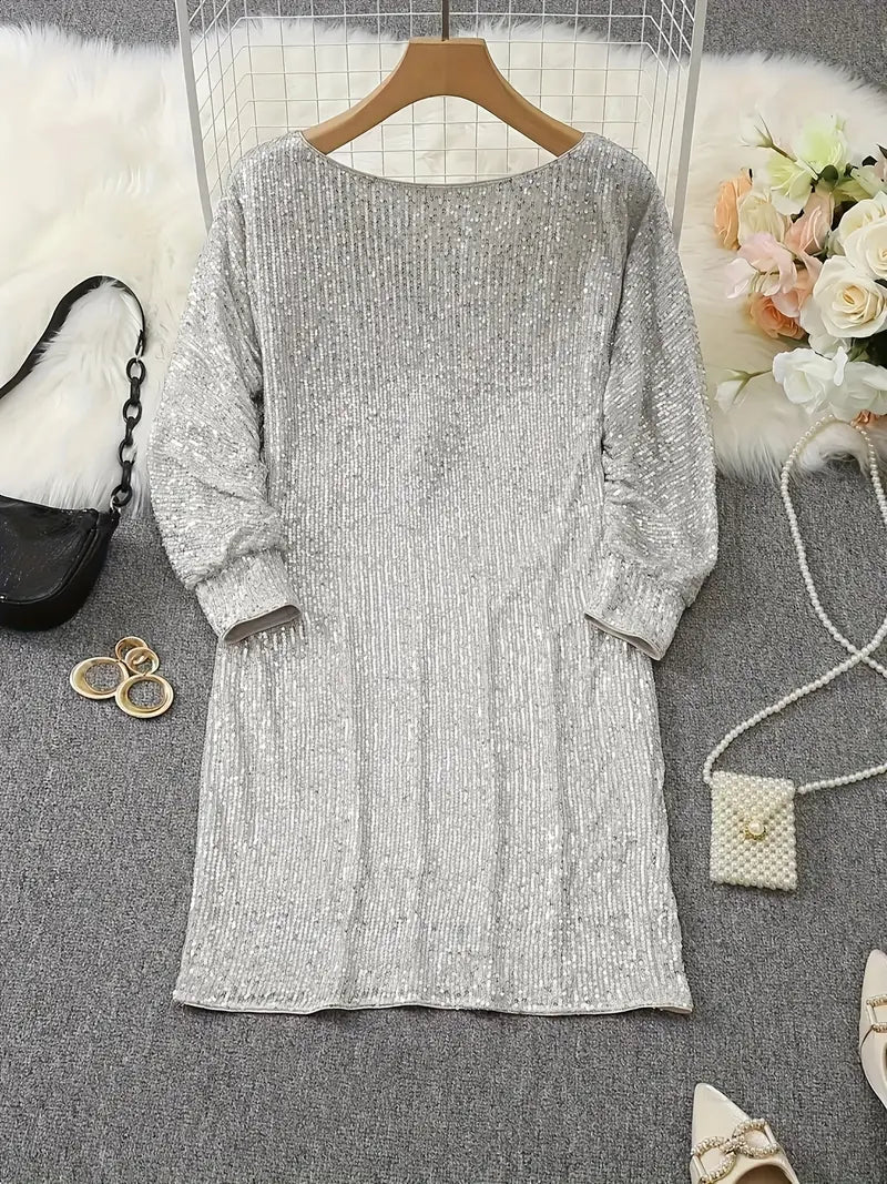 Vestido de Fiesta con Lentejuelas para Mujeres