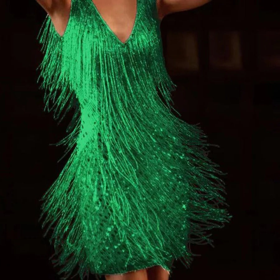Cocktail Dress with Fringe for Women