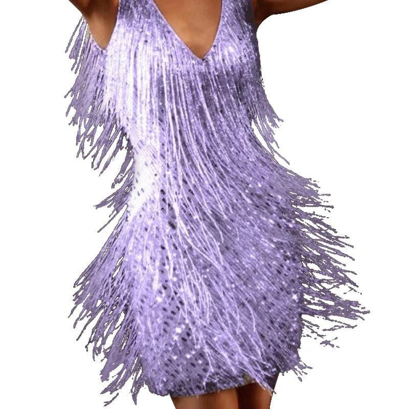 Cocktail Dress with Fringe for Women
