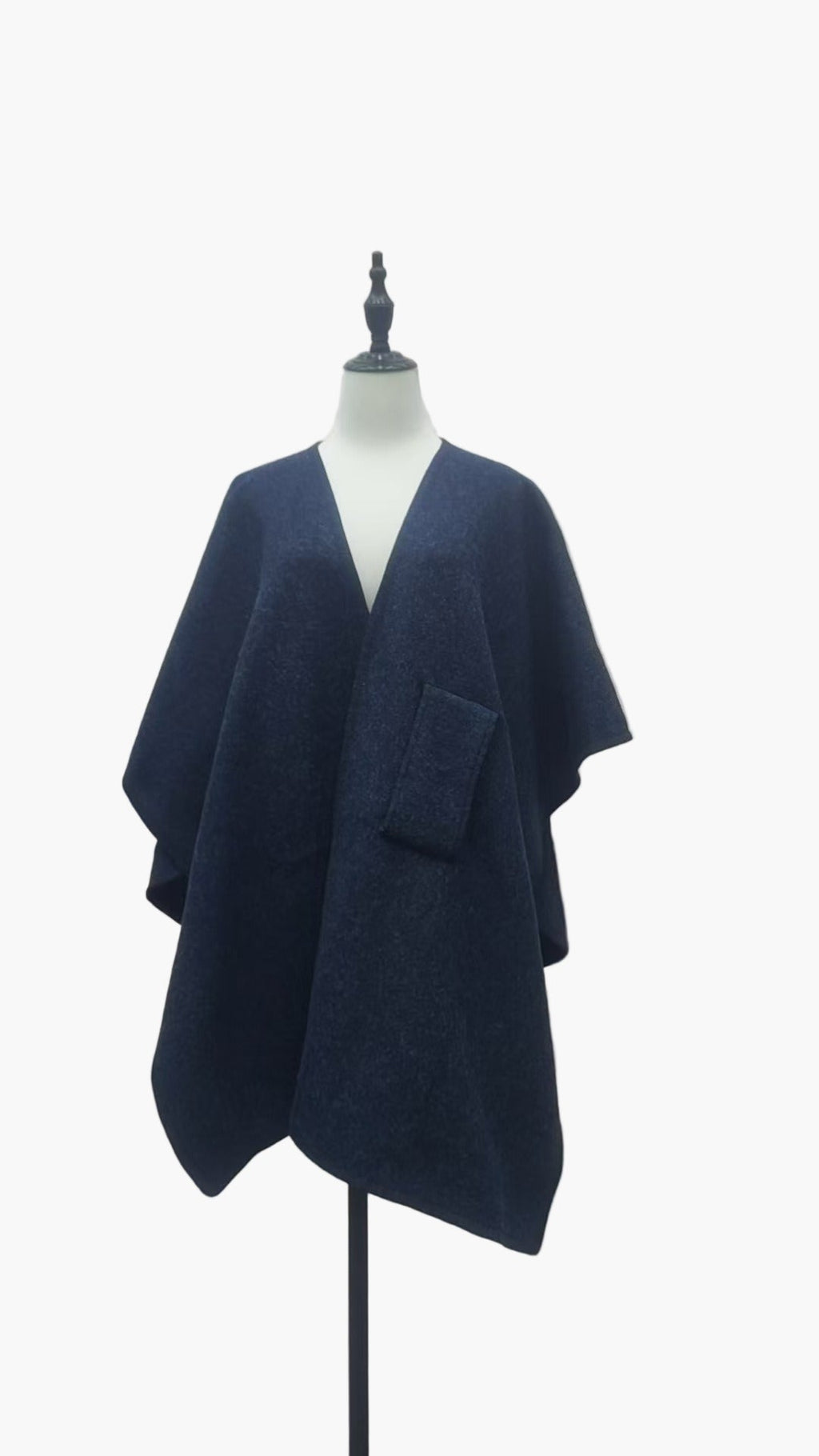 Poncho-Écharpe de Algodón para Mujer