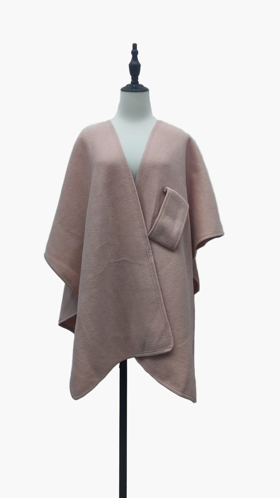 Poncho-Écharpe de Algodón para Mujer