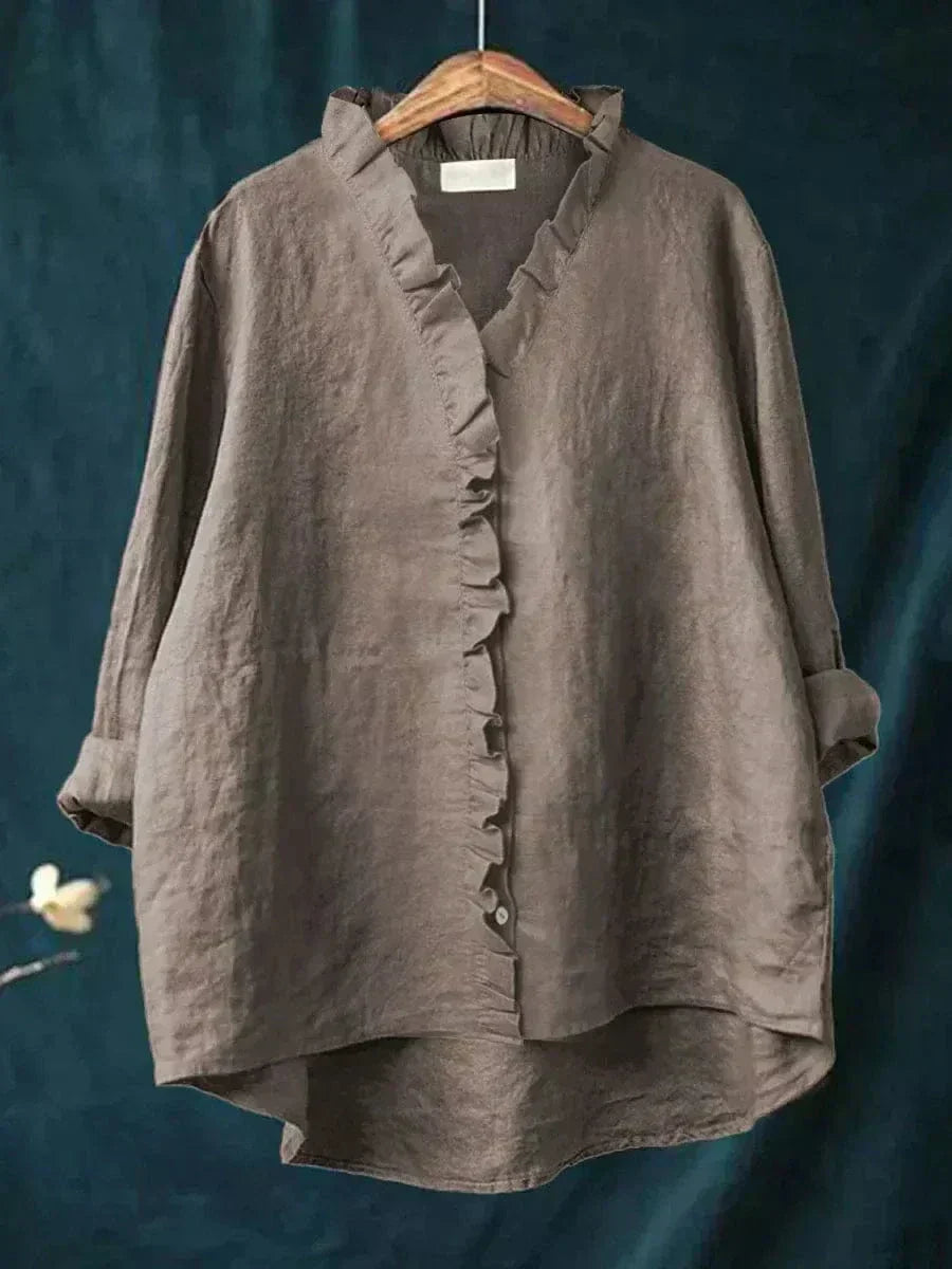 Women's blouse with artistic print