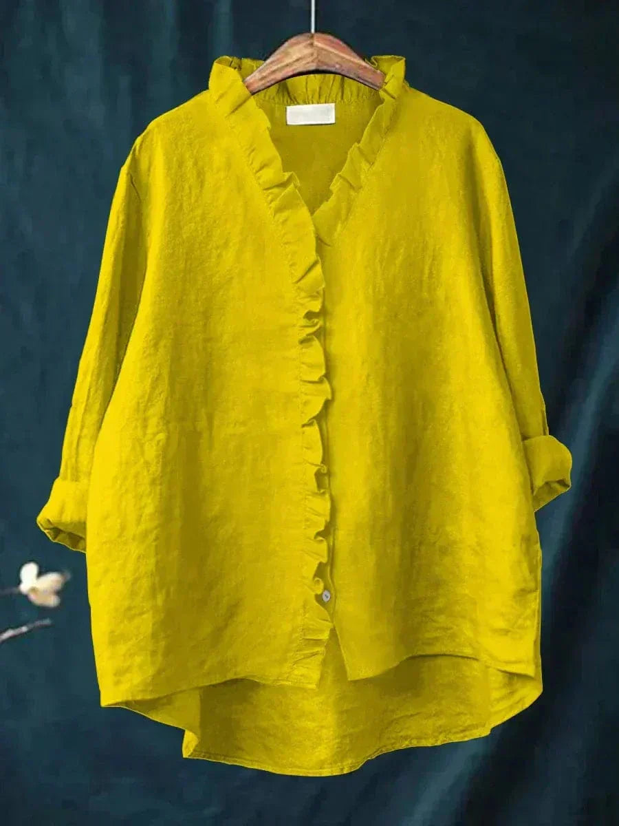 Women's blouse with artistic print
