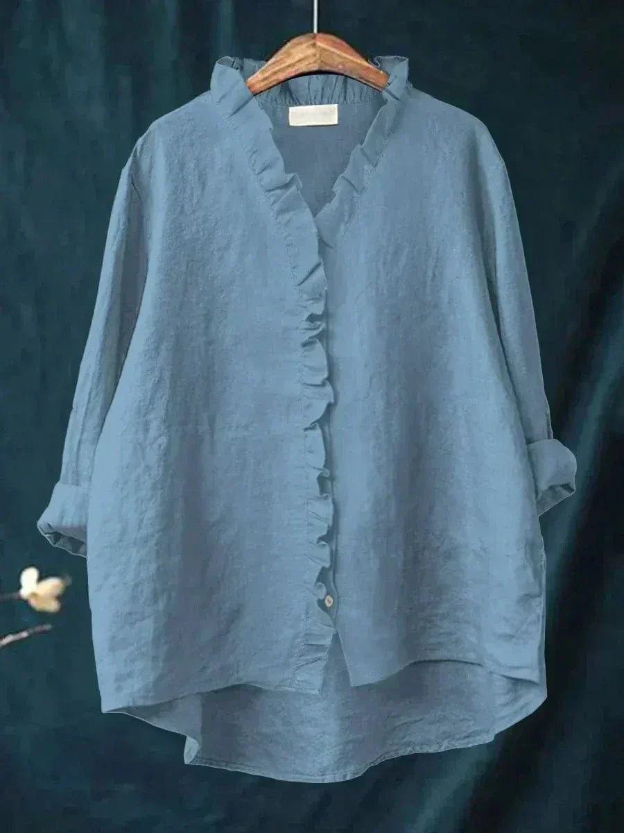 Women's blouse with artistic print