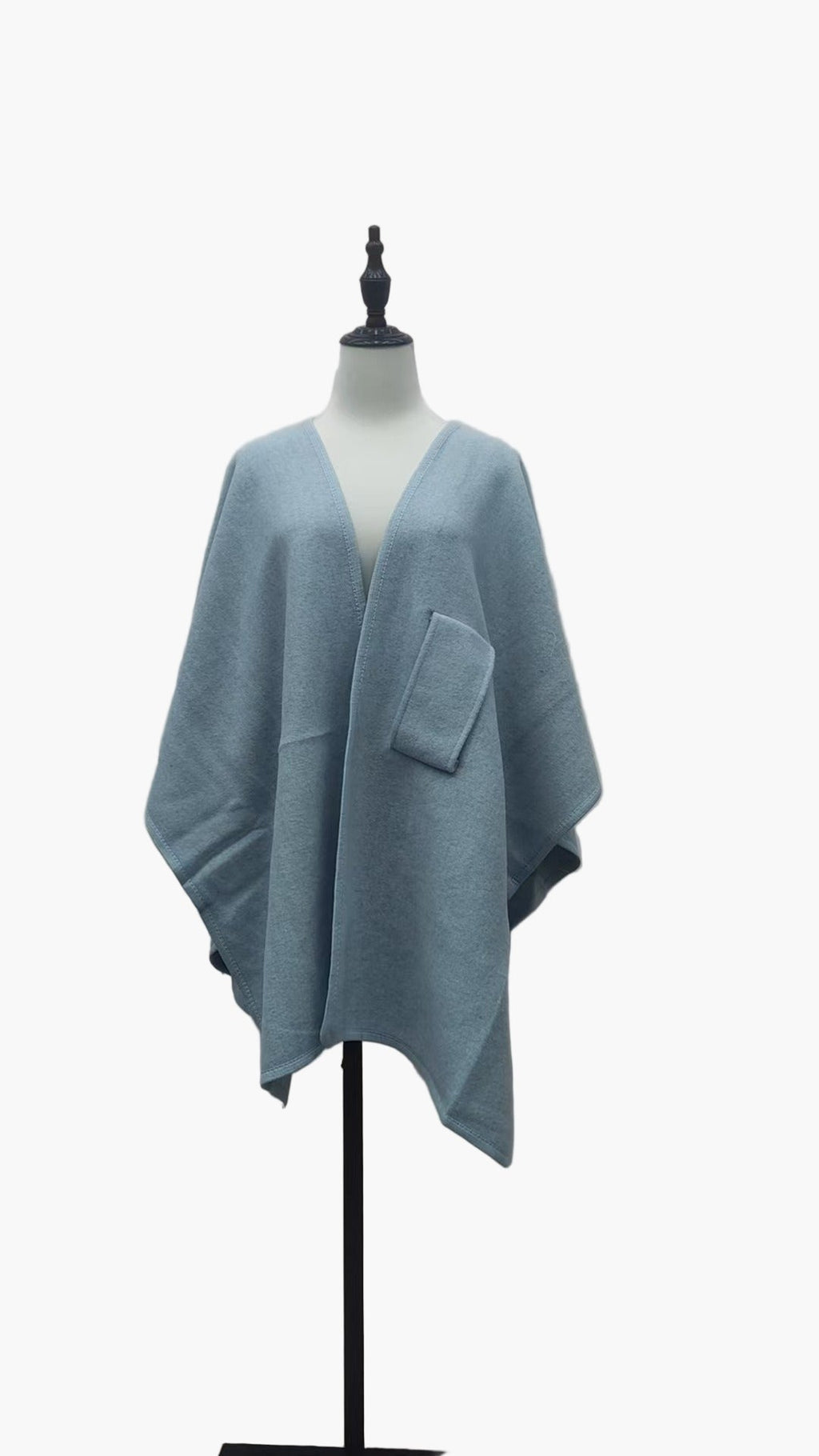 Poncho-Écharpe de Algodón para Mujer