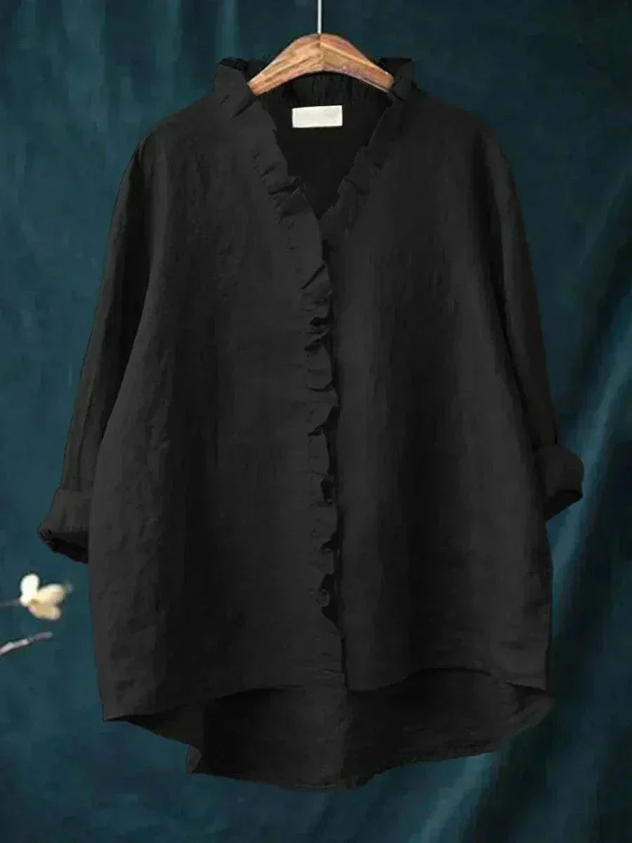 Women's blouse with artistic print