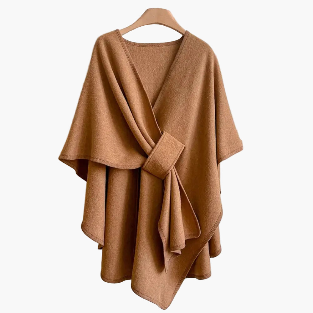 Poncho-Écharpe de Algodón para Mujer
